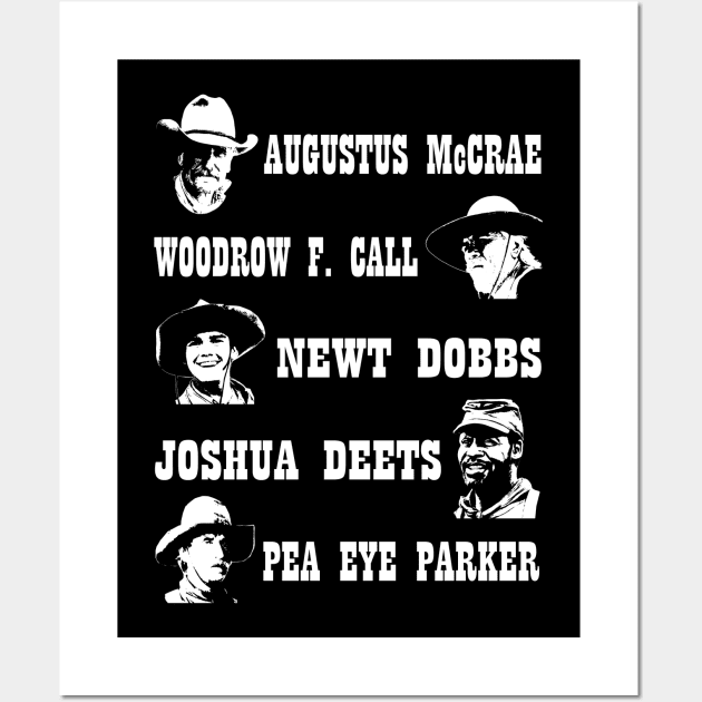 Lonesome dove: Augustus McCrae - Pea Eye Parker Wall Art by AwesomeTshirts